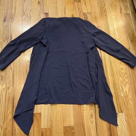 NWOT ANNE KLEIN Gray Blazer Jacket Cardigan Duster - Picture 4 of 5